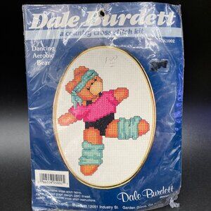 Dale Burdett Dancing Aerobic Bear CK1002 Counted Cross Stitch New Sealed